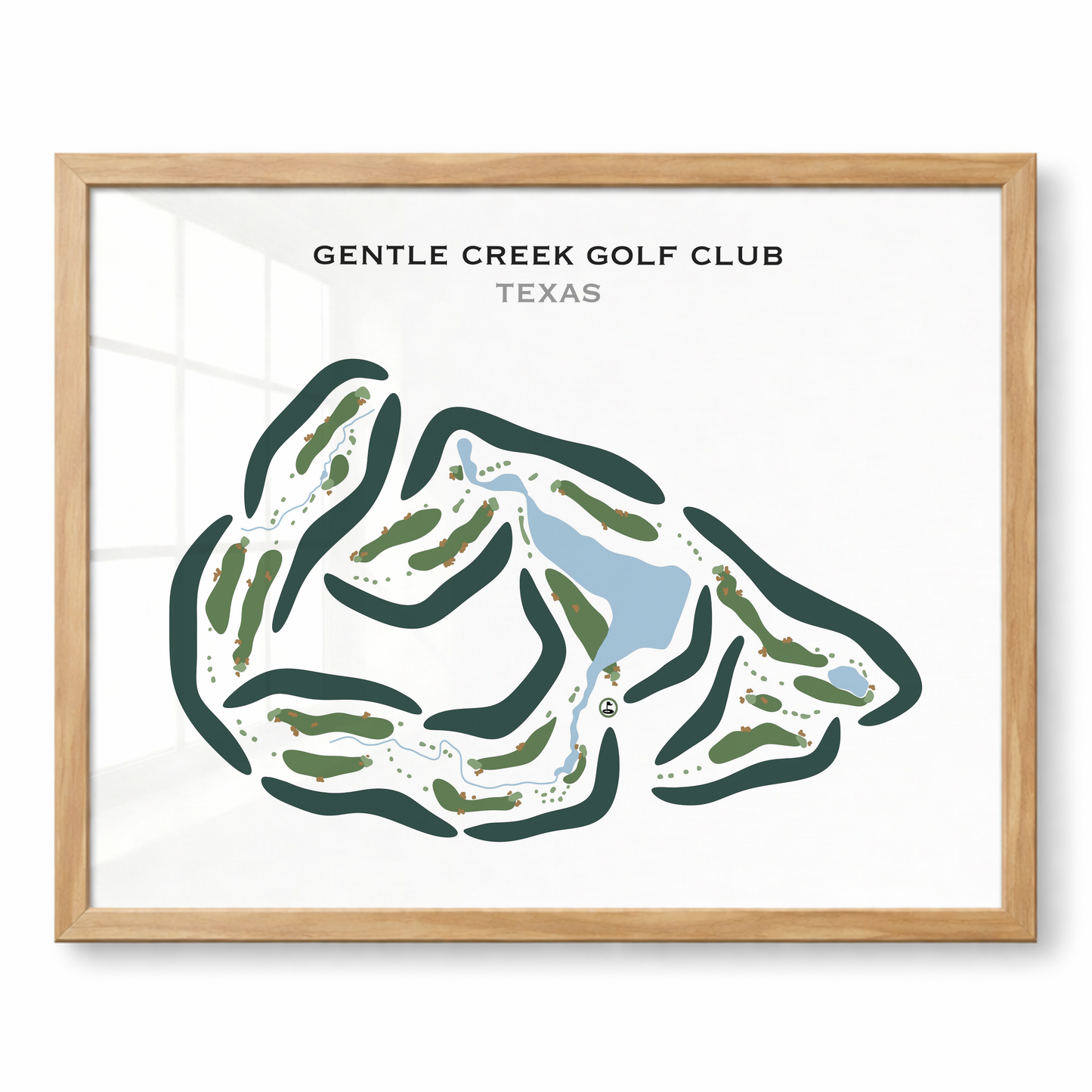 Gentle Creek Country Club, Texas - Printed Golf Courses