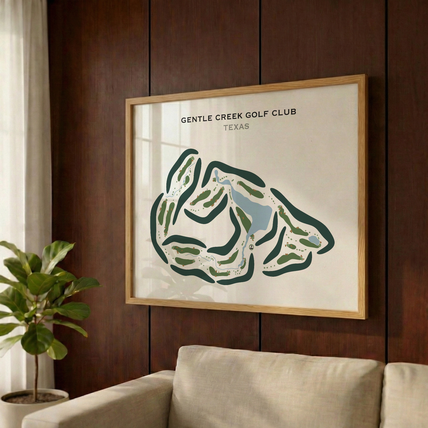 Gentle Creek Country Club, Texas - Printed Golf Courses