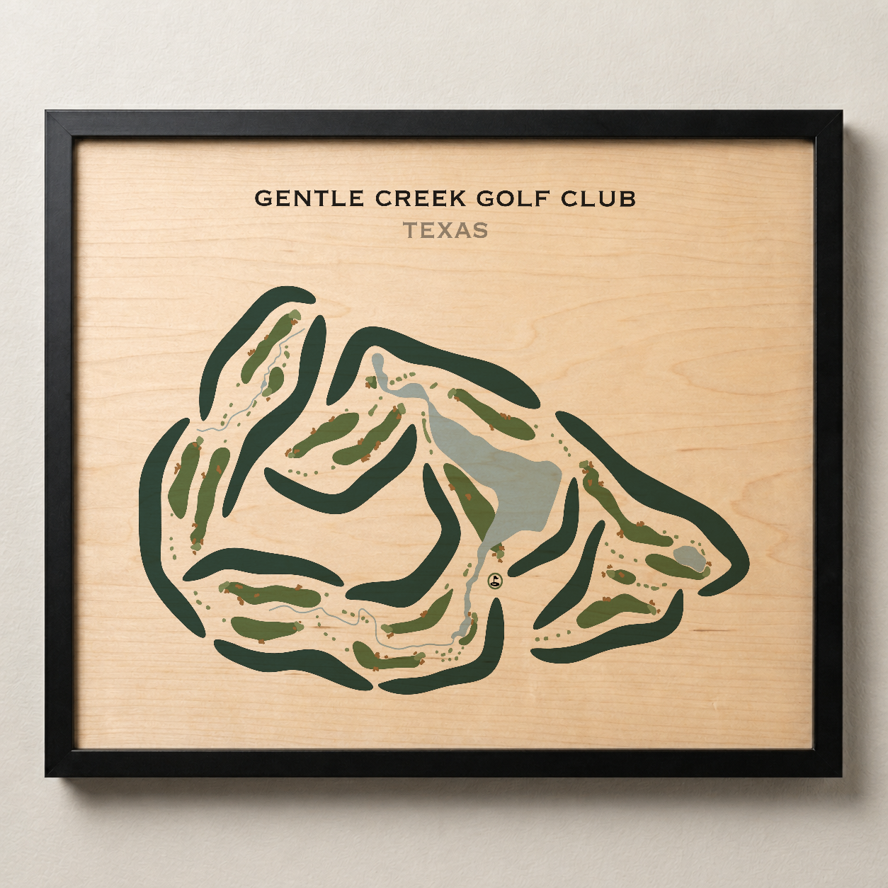 Gentle Creek Country Club, Texas - Printed Golf Courses