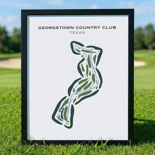 Georgetown Country Club, Texas - Printed Golf Courses