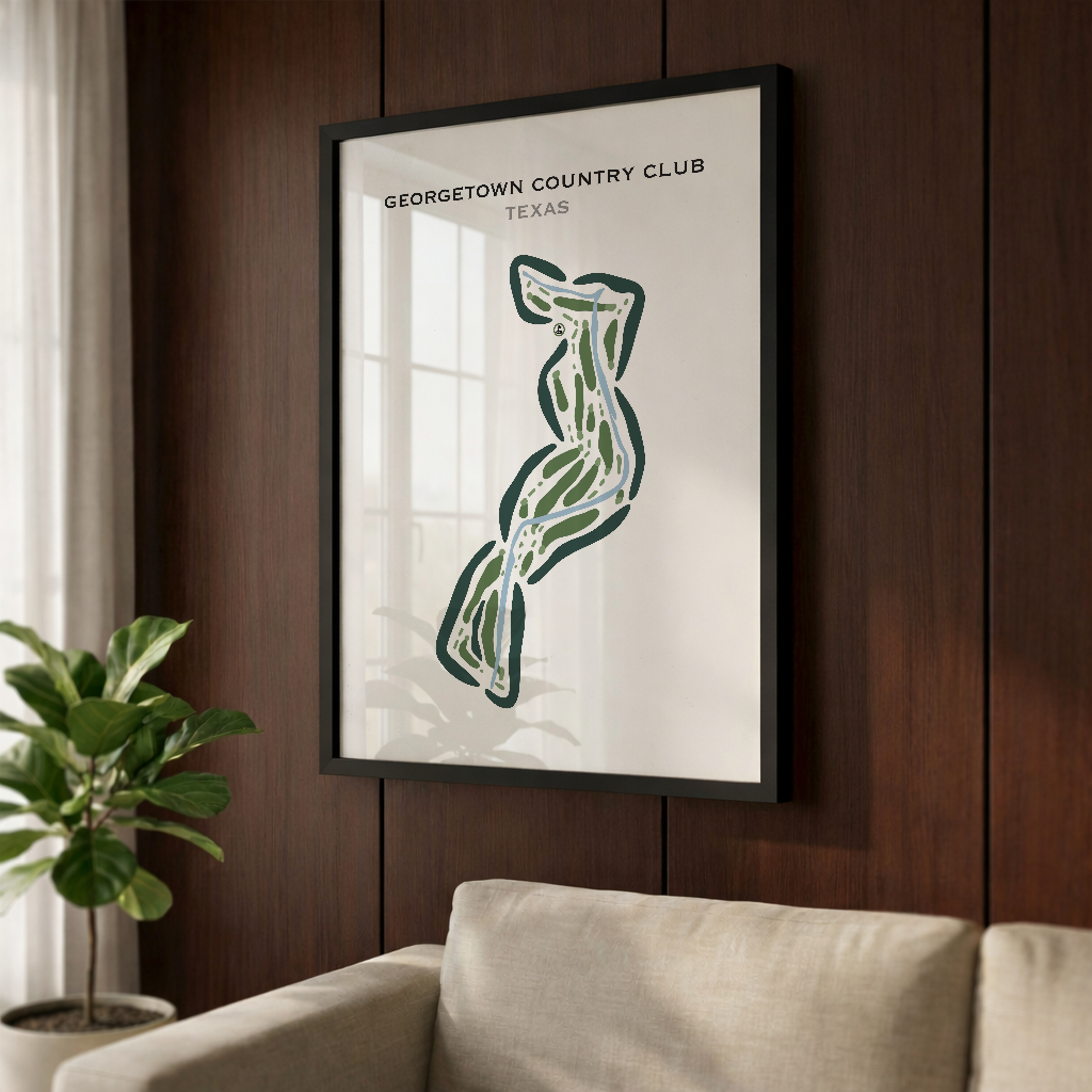 Georgetown Country Club, Texas - Printed Golf Courses