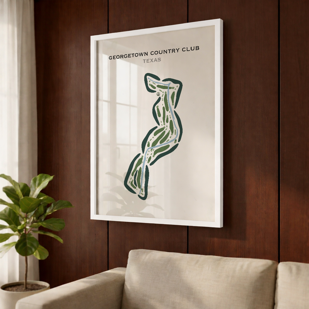 Georgetown Country Club, Texas - Printed Golf Courses