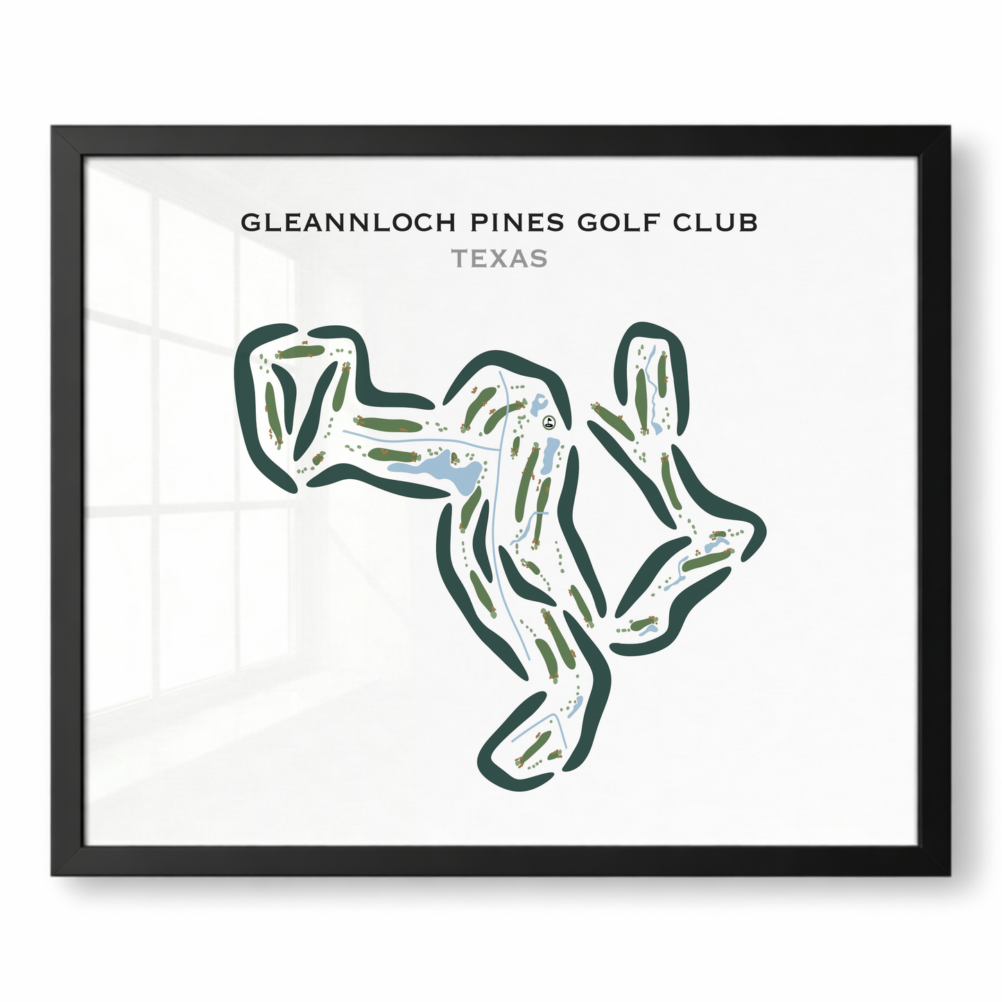 Gleannloch Pines Golf Club, Texas - Printed Golf Courses