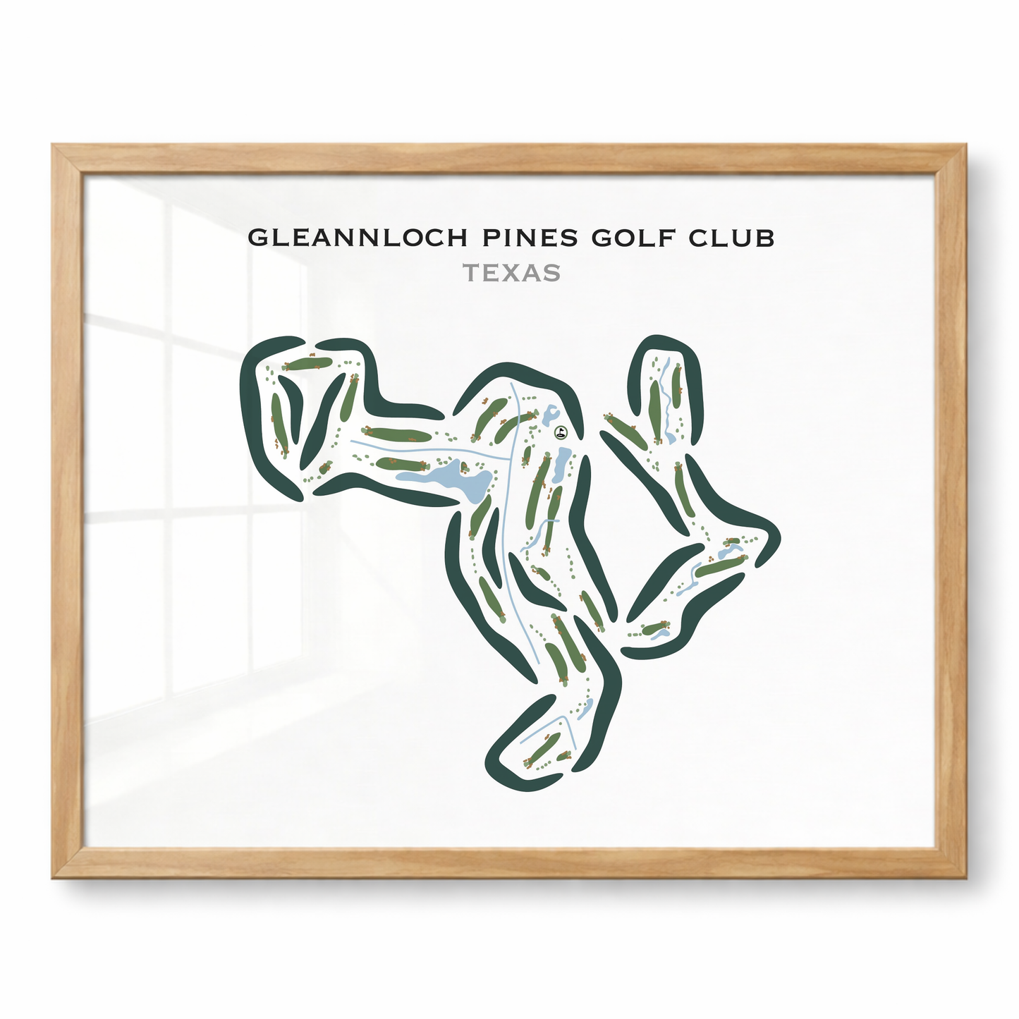 Gleannloch Pines Golf Club, Texas - Printed Golf Courses