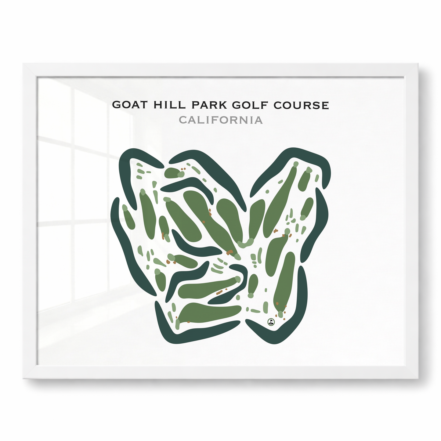 Goat Hill Park Course, California - Printed Golf Courses