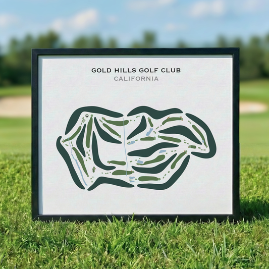 Gold Hills Golf Club, California - Printed Golf Courses