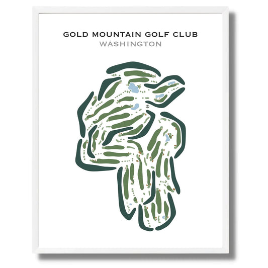 Gold Mountain Golf Club, Washington - Printed Golf Courses