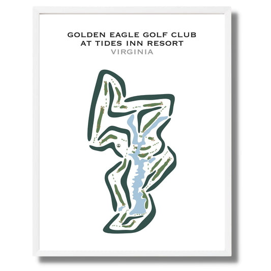 Golden Eagle Golf Course at The Tides Inn Resort, Virginia - Printed Golf Courses