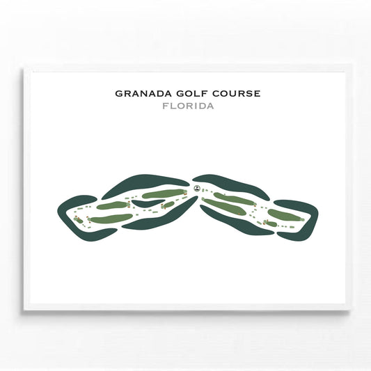Granada Golf Course, Florida - Printed Golf Courses