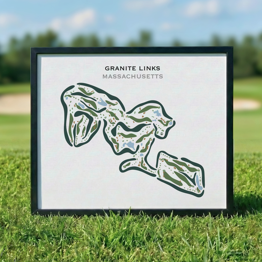 Granite Links Golf Club, Quincy, Massachusetts - Printed Golf Courses