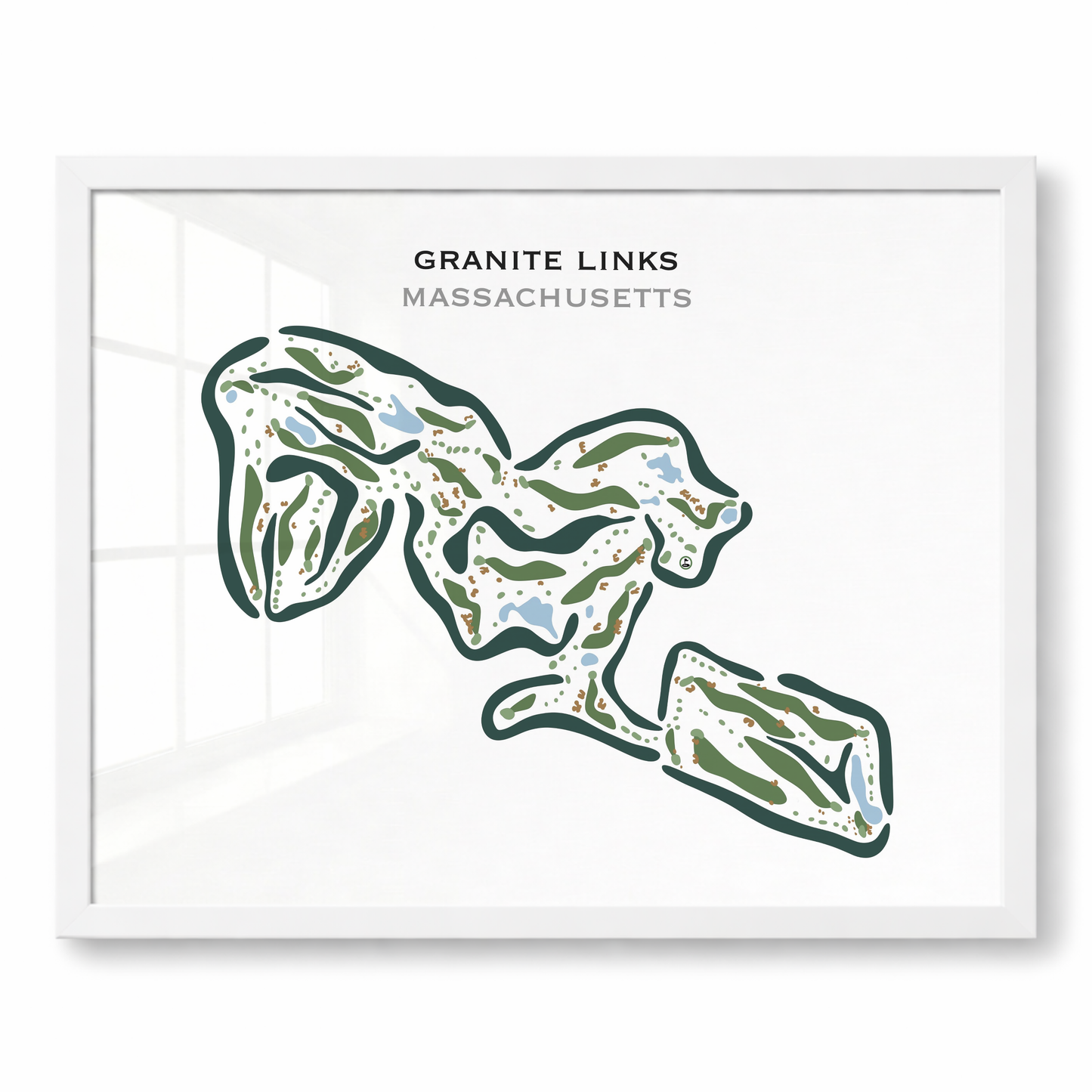 Granite Links Golf Club, Quincy, Massachusetts - Printed Golf Courses