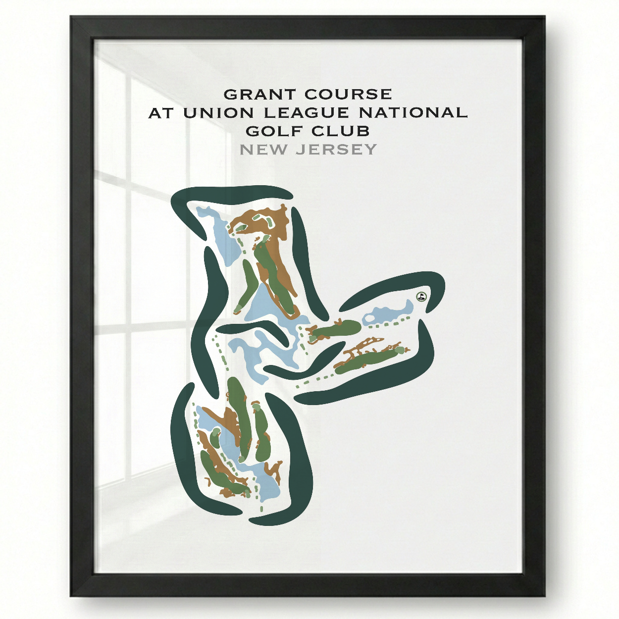 Grant Course at Union League National Golf Club, New Jersey - Printed Golf Courses