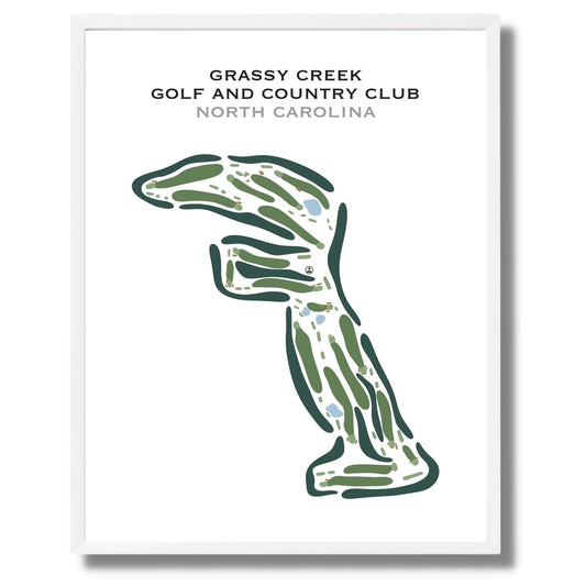Grassy Creek Golf & Country Club, North Carolina - Printed Golf Course