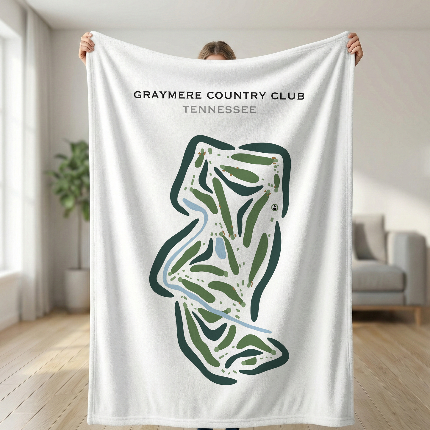 Graymere Country Club, Tennessee - Printed Golf Course