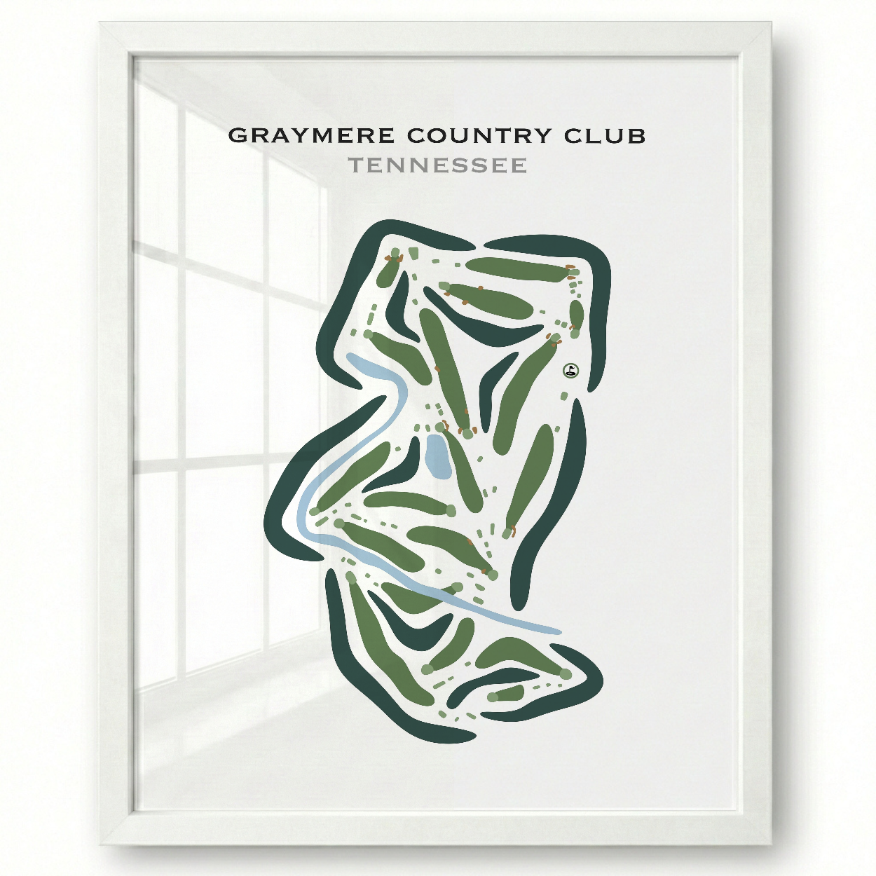 Graymere Country Club, Tennessee - Printed Golf Course