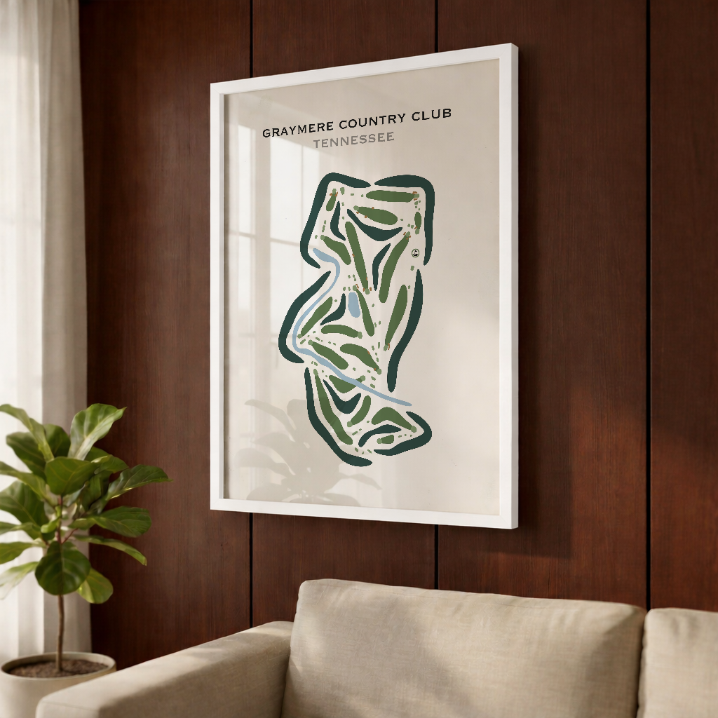 Graymere Country Club, Tennessee - Printed Golf Course