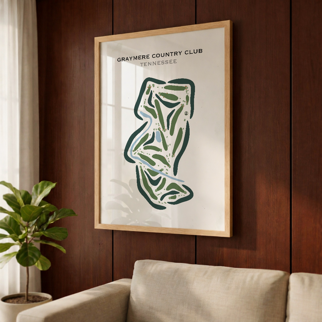 Graymere Country Club, Tennessee - Printed Golf Course