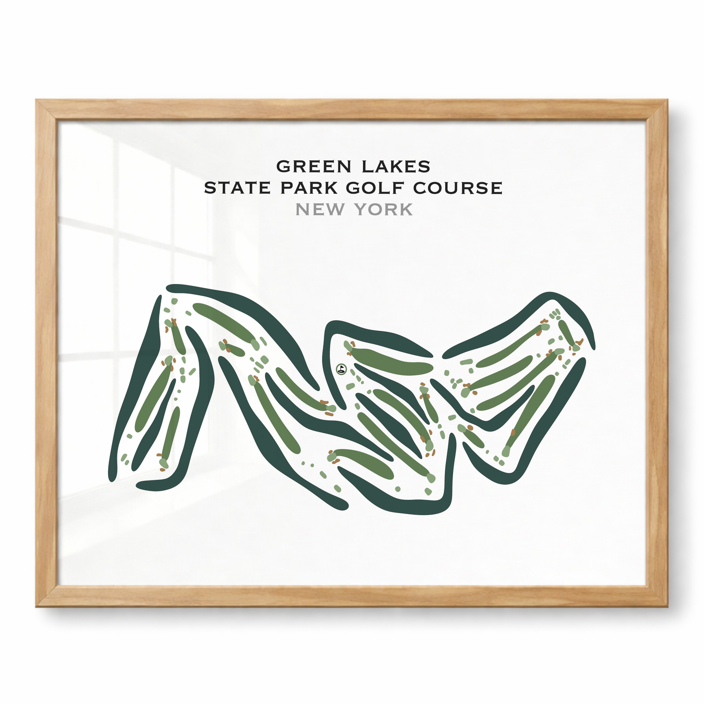 Green Lakes State Park, New York - Printed Golf Courses