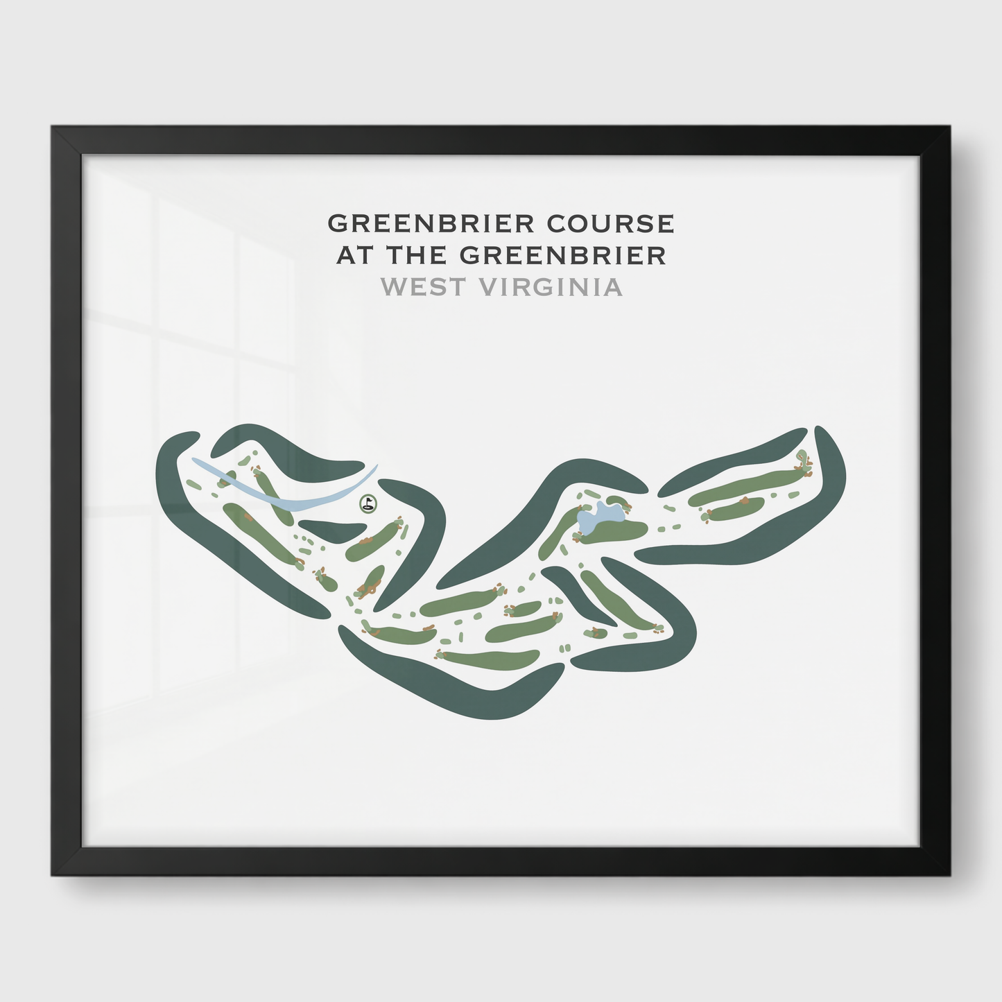 Greenbrier Course at The Greenbrier, West Virginia - Printed Golf Courses