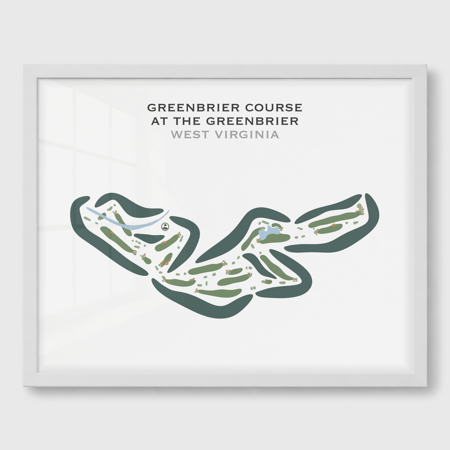 Greenbrier Course at The Greenbrier, West Virginia - Printed Golf Courses