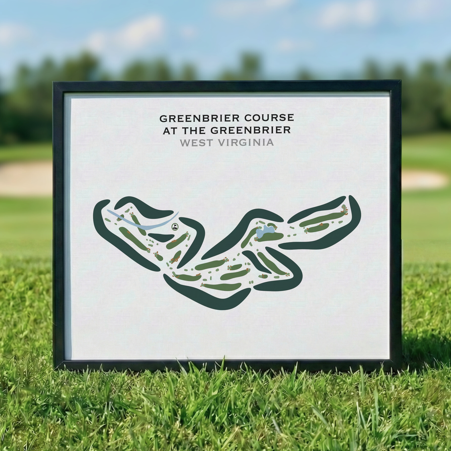 Greenbrier Course at The Greenbrier, West Virginia - Printed Golf Courses