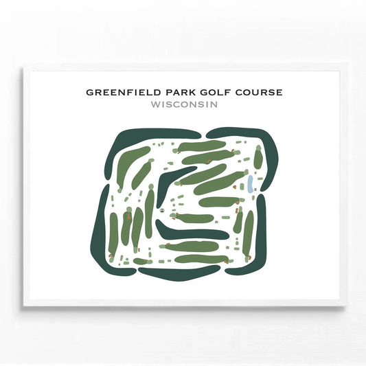 Greenfield Park Golf Course, Wisconsin - Printed Golf Courses
