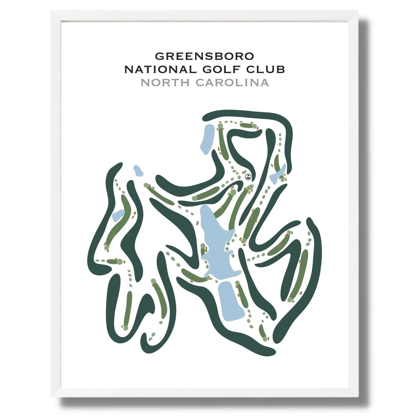Greensboro National Golf Club, North Carolina - Printed Golf Courses