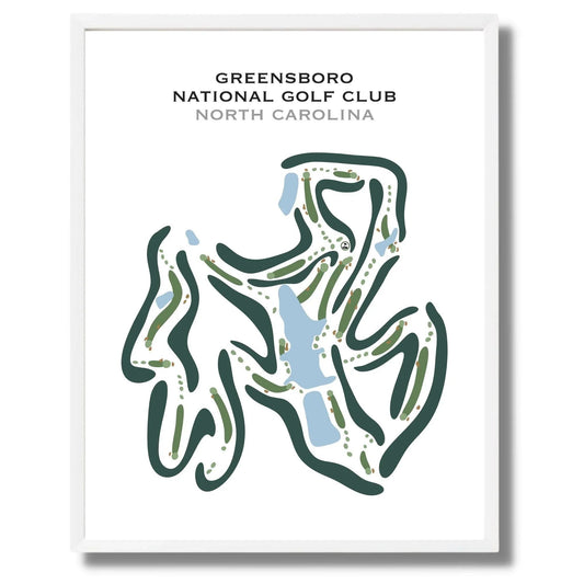 Greensboro National Golf Club, North Carolina - Printed Golf Courses