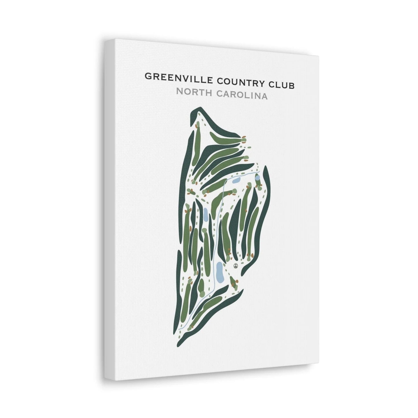 Greenville Country Club, North Carolina - Printed Golf Courses