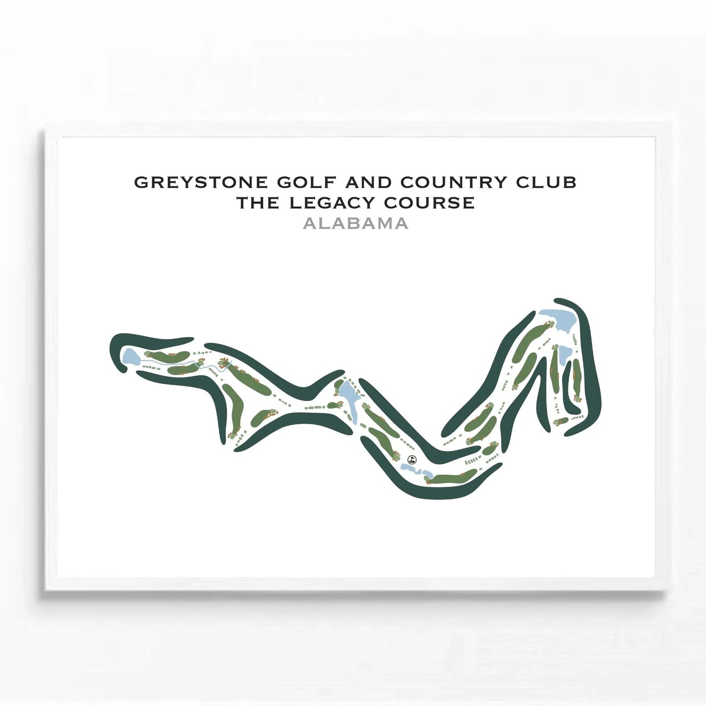 Greystone Golf & Country Club - The Legacy Course, Alabama - Printed Golf Course
