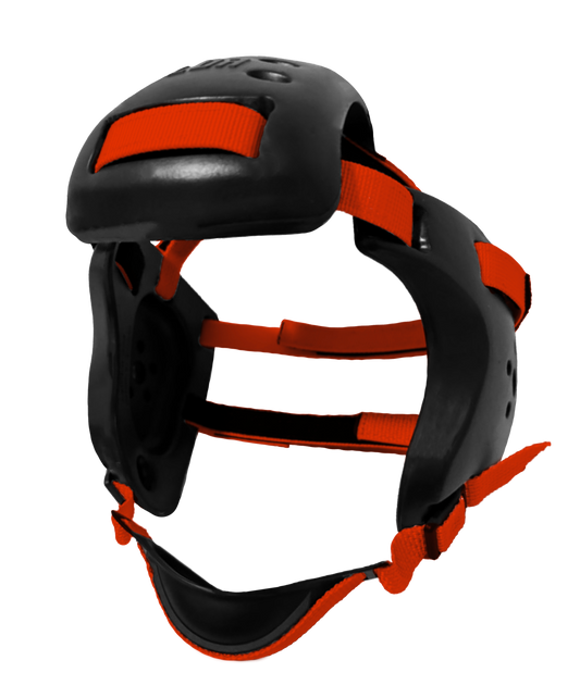 Wrestling Headgear XP4 Adult Black w/Orange Straps (4 Pads)