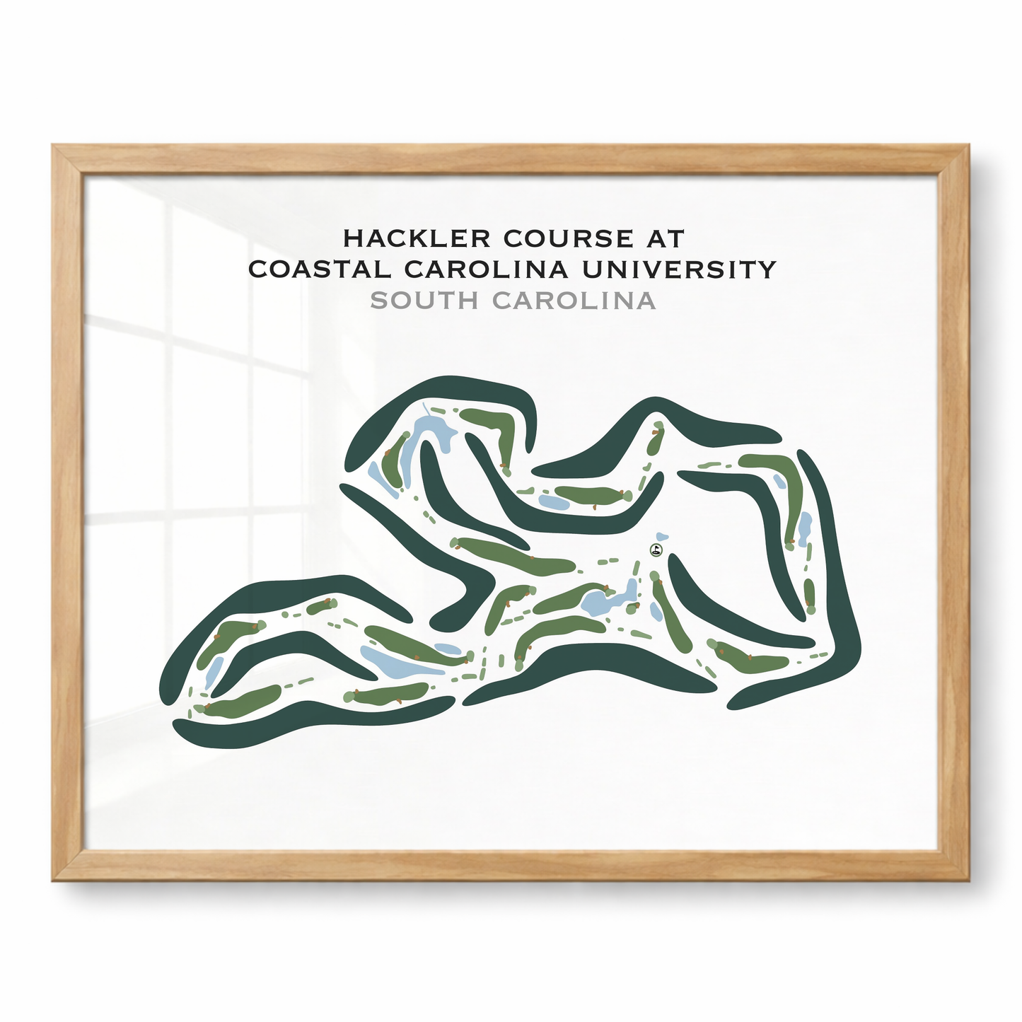 Hackler Course at Coastal Carolina University, South Carolina - Printed Golf Course