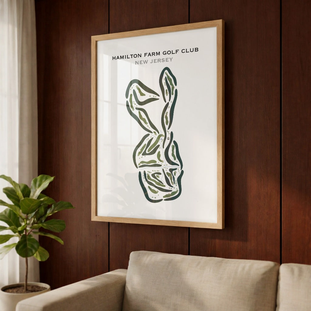 Hamilton Farm Golf Club, New Jersey - Printed Golf Courses