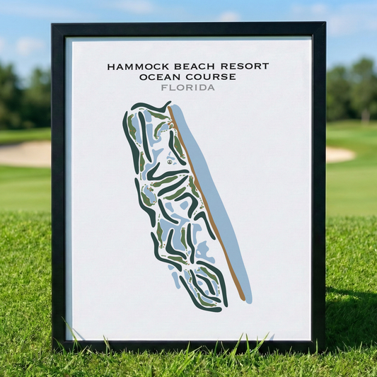 Hammock Beach Resort Ocean Course, Florida - Printed Golf Courses