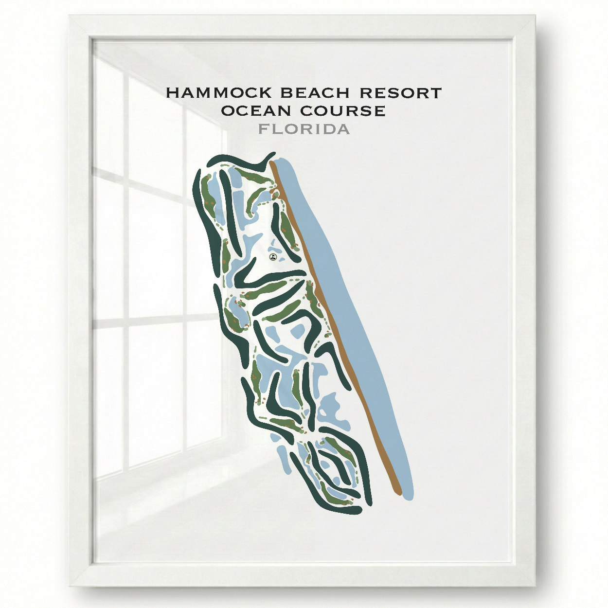Hammock Beach Resort Ocean Course, Florida - Printed Golf Courses