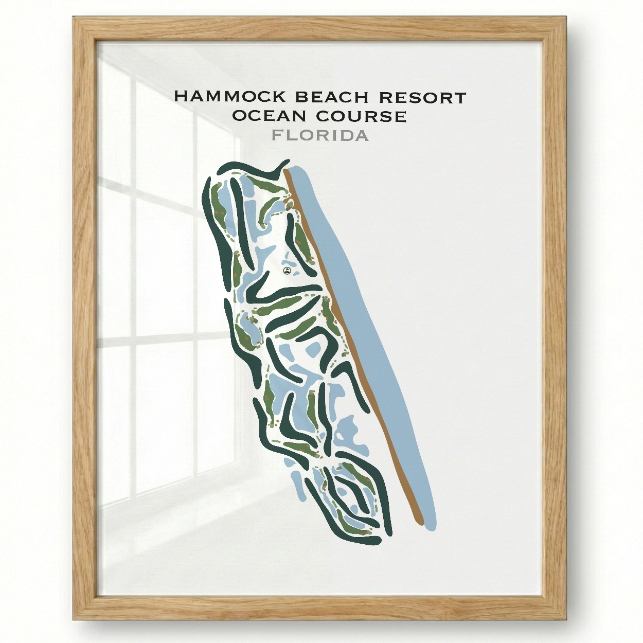 Hammock Beach Resort Ocean Course, Florida - Printed Golf Courses