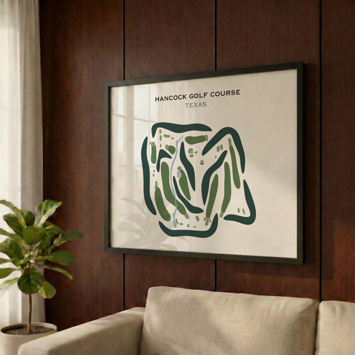 Hancock Golf Course, Texas - Printed Golf Courses