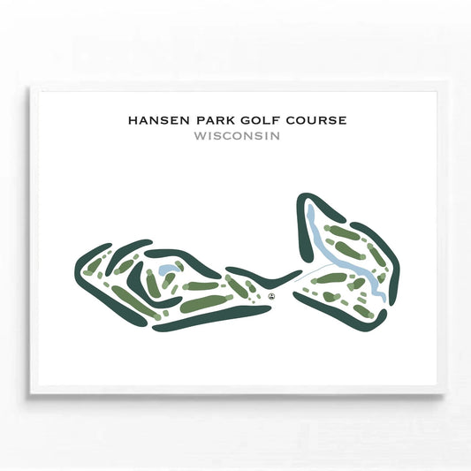 Hansen Park Golf Course, Wisconsin - Printed Golf Courses