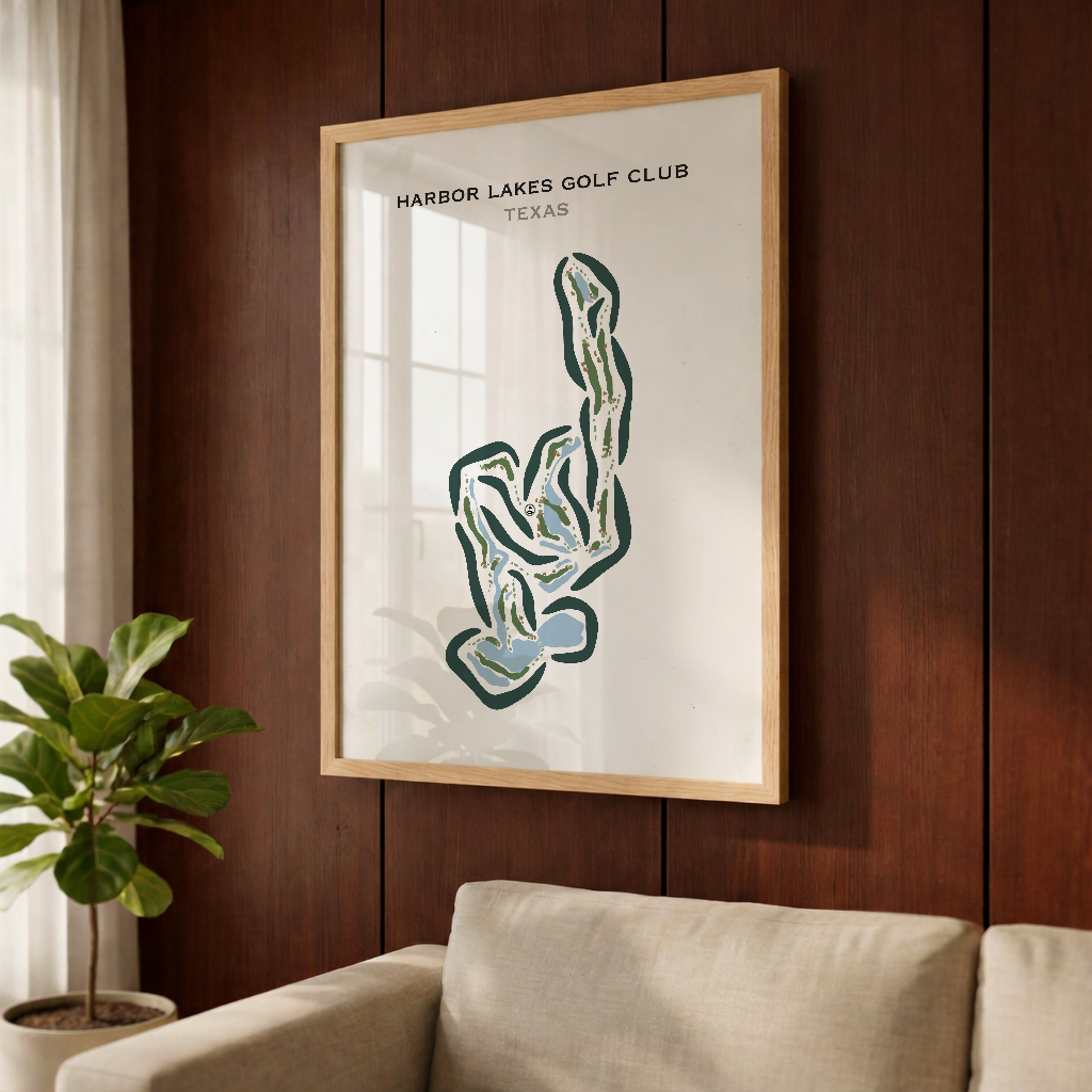 Harbor Lakes Golf Club, Texas - Printed Golf Courses