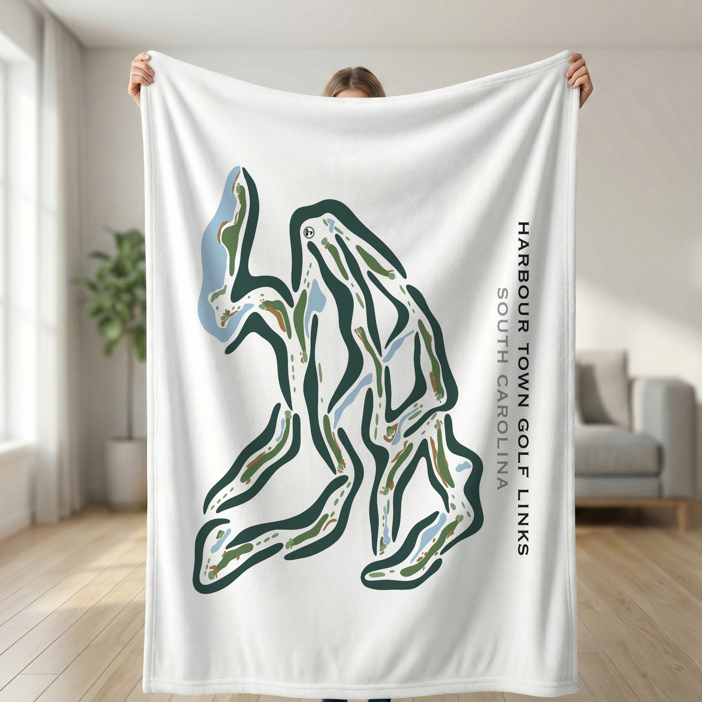 Harbour Town Golf Links, Hilton Head, South Carolina - Printed Golf Courses