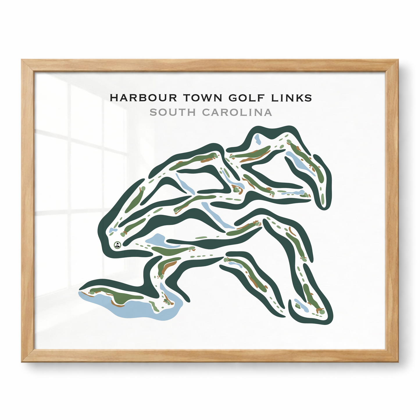Harbour Town Golf Links, Hilton Head, South Carolina - Printed Golf Courses