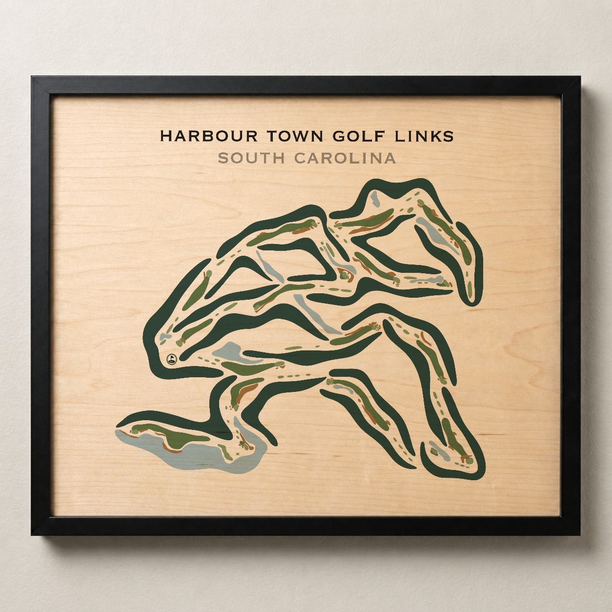 Harbour Town Golf Links, Hilton Head, South Carolina - Printed Golf Courses