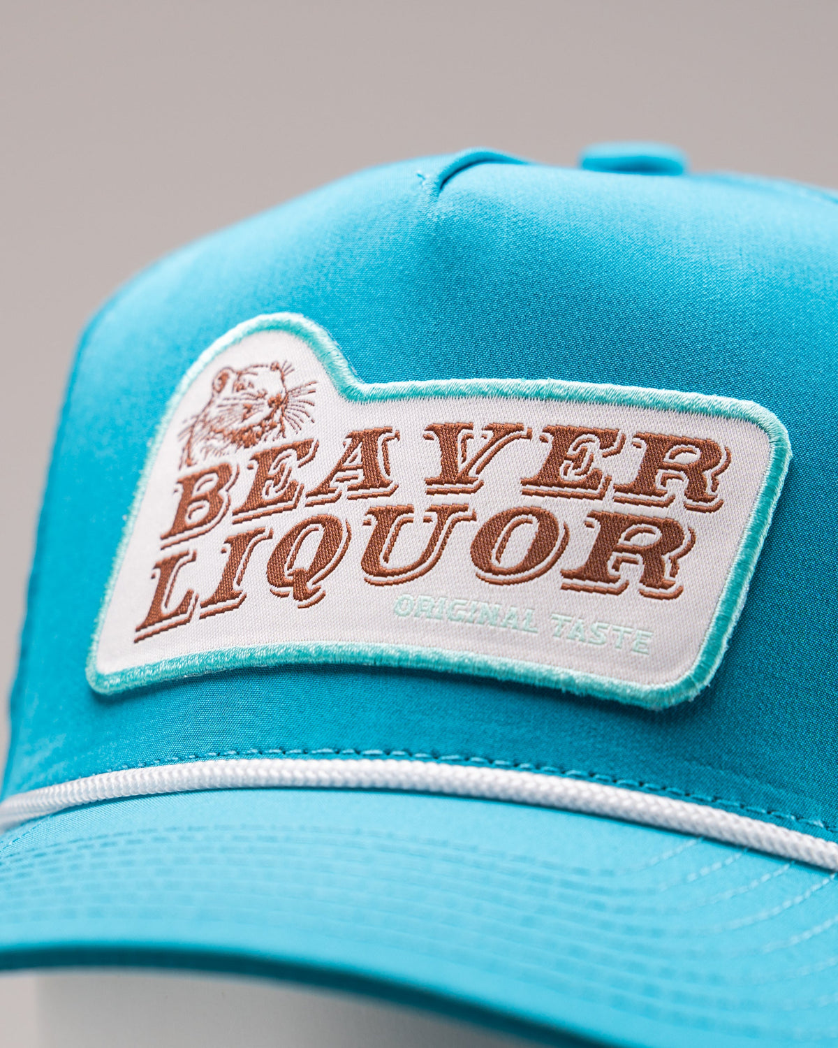 Perforated Golf Rope Hat - Beaver Liquor - Baby Blue