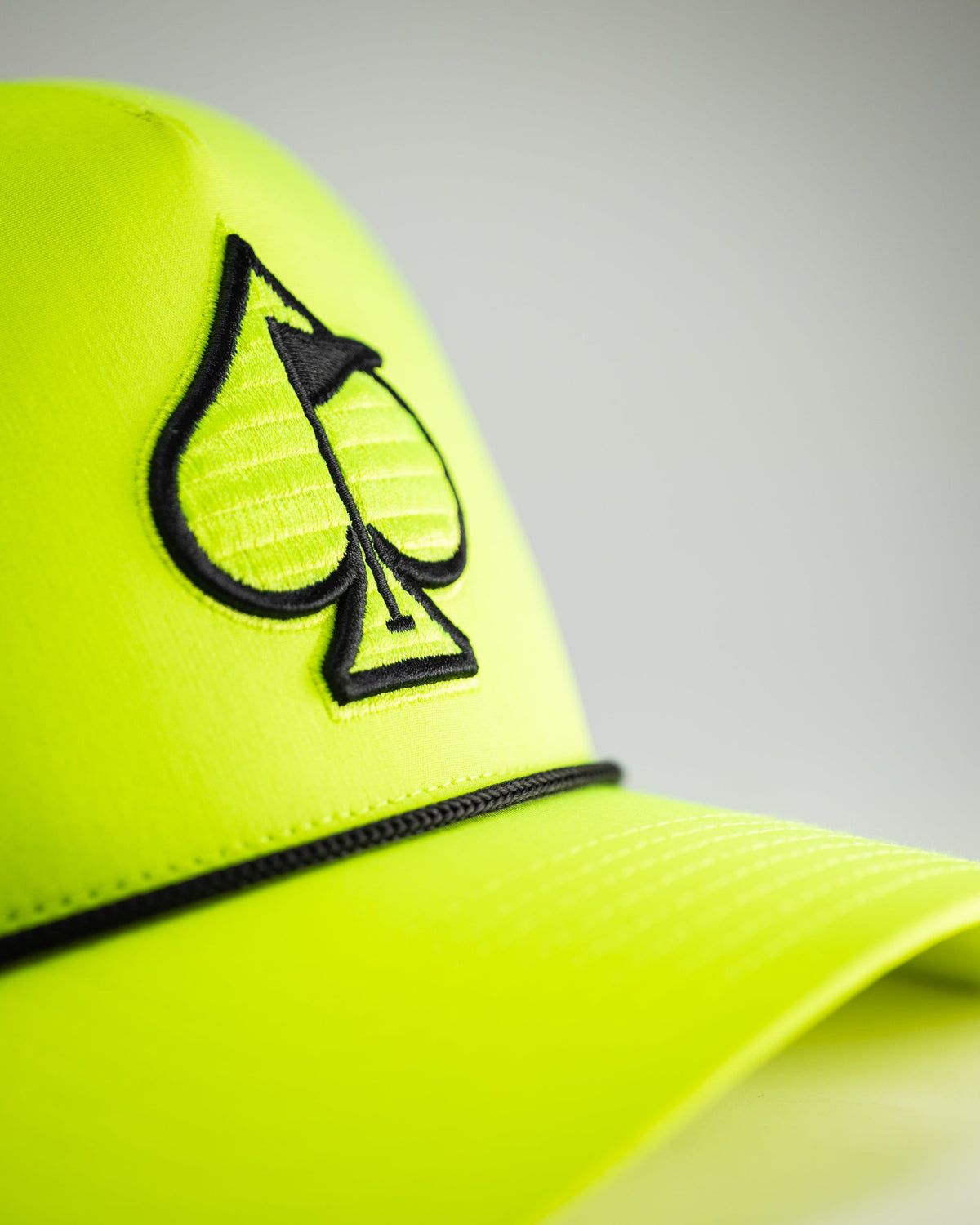 Perforated Golf Rope Hat - Highlighter Yellow