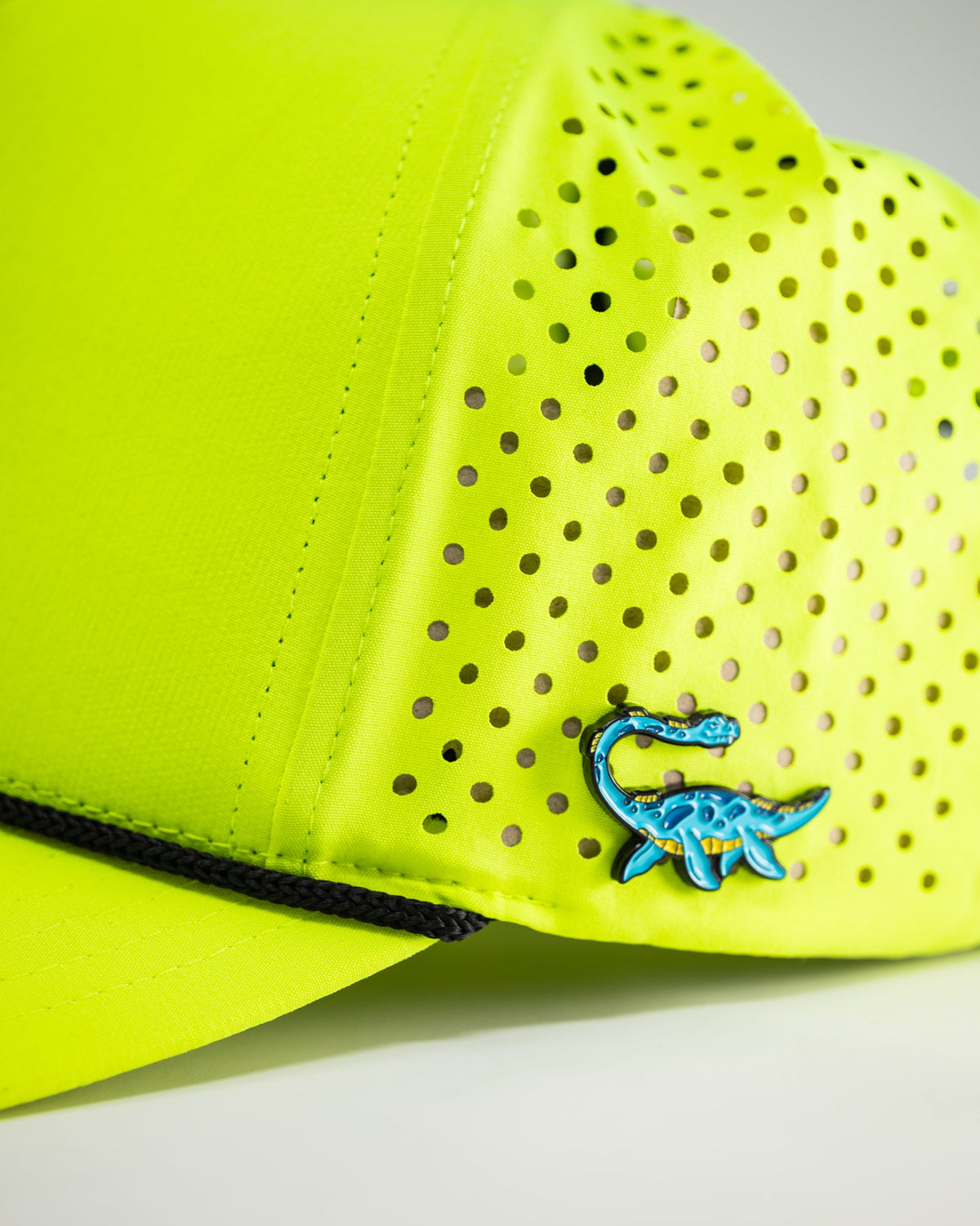 Perforated Golf Rope Hat - Highlighter Yellow