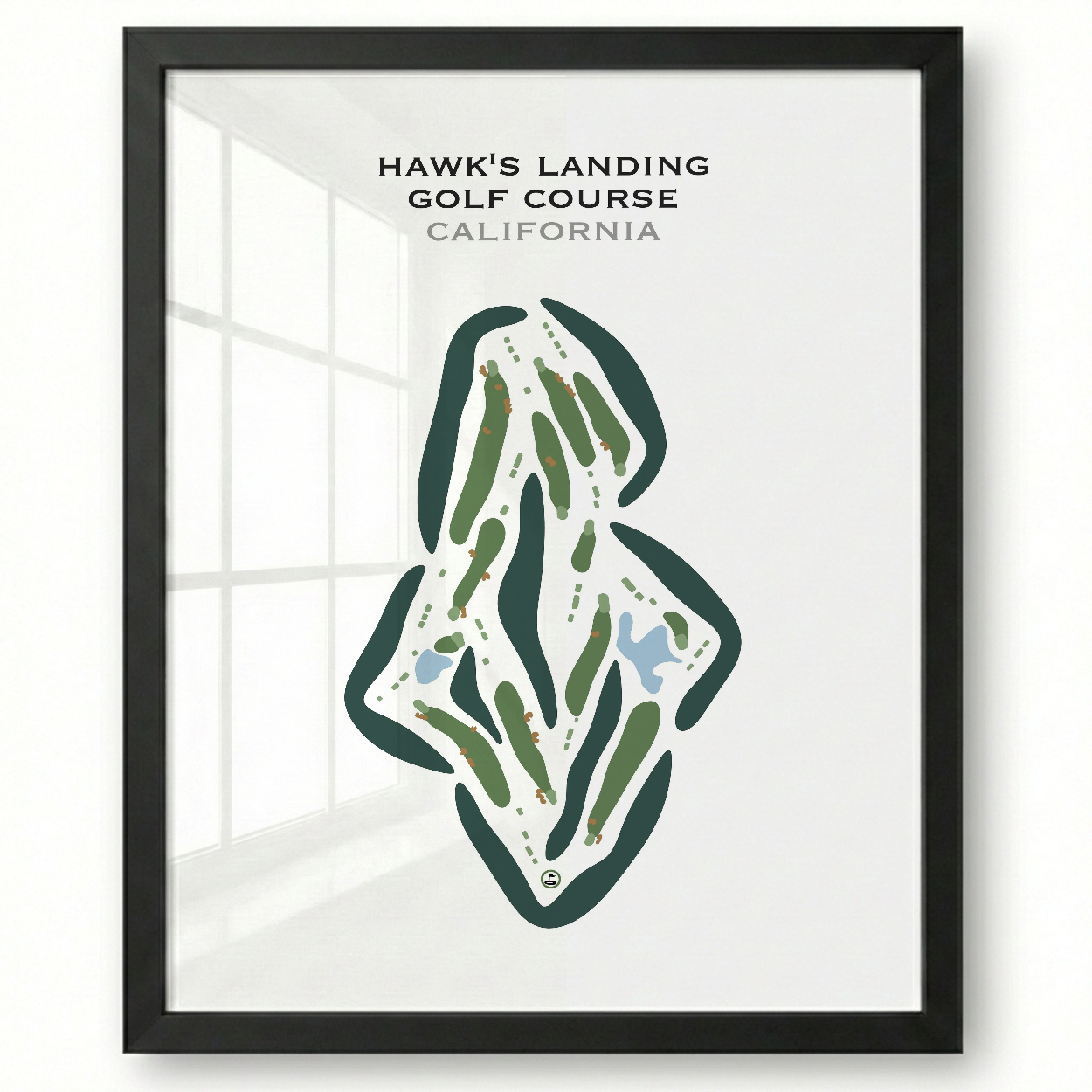 Hawk's Landing Golf Course, California - Printed Golf Courses