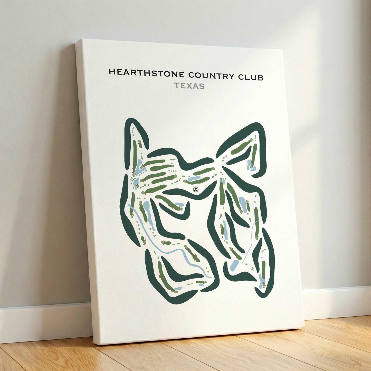 Hearthstone Country Club, Texas - Printed Golf Course
