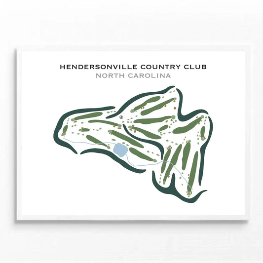 Hendersonville Country Club, North Carolina - Printed Golf Courses