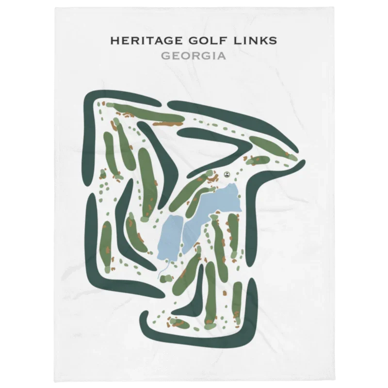 Heritage Golf Links, Georgia - Printed Golf Course
