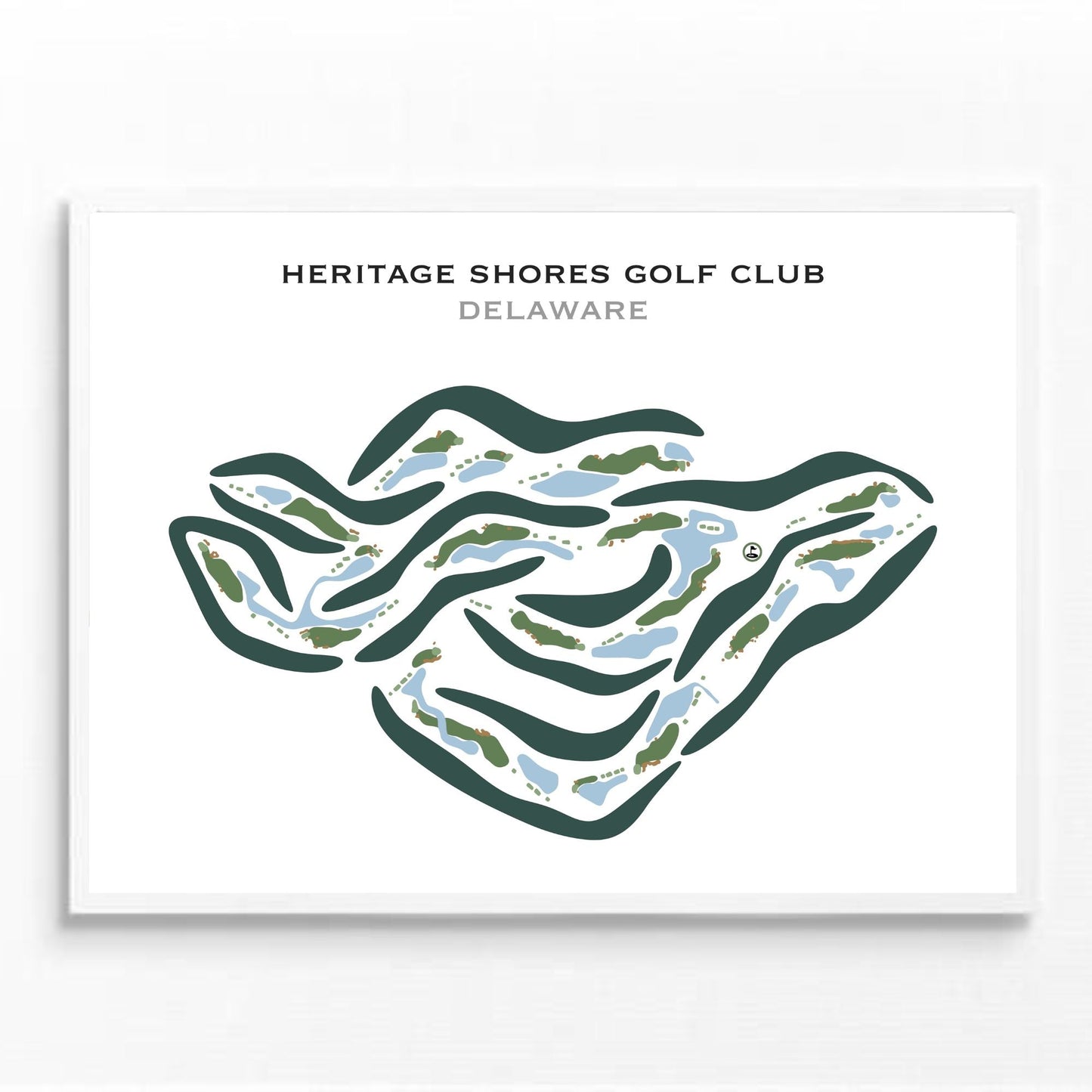 Heritage Shores Golf Club, Delaware - Printed Golf Courses